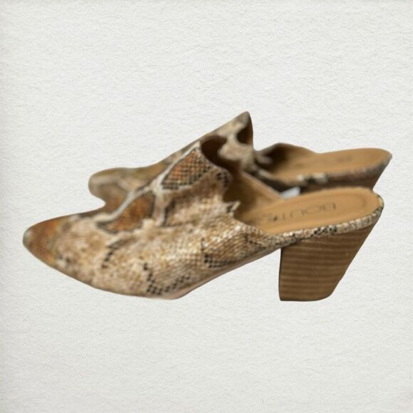 Boutique by Corkys Snakeskin Mules Size 7 Pointed Toe Western Cowgirl Glam - Picture 2 of 7